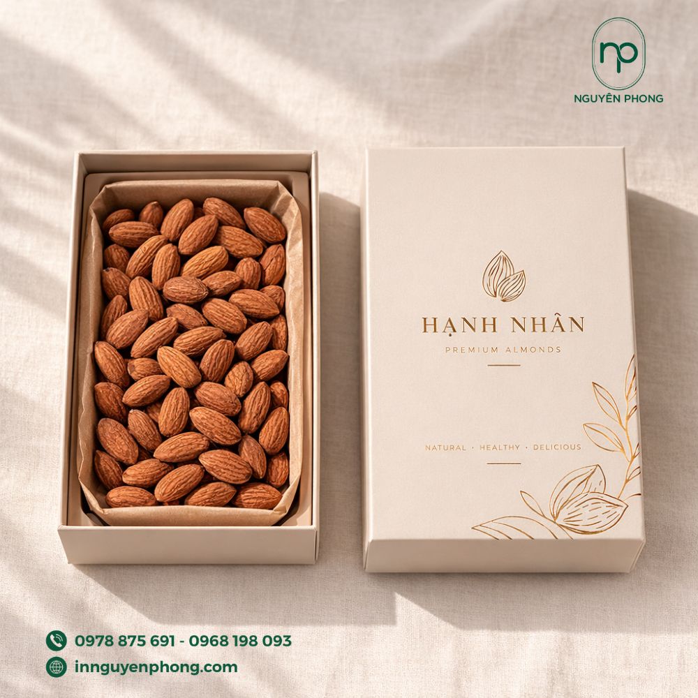 Hộp đựng hạnh nhân dạng âm dương